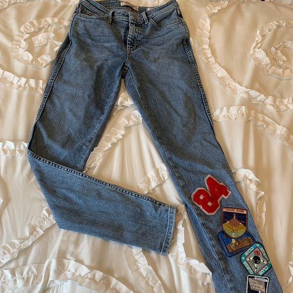 guess patchwork jeans